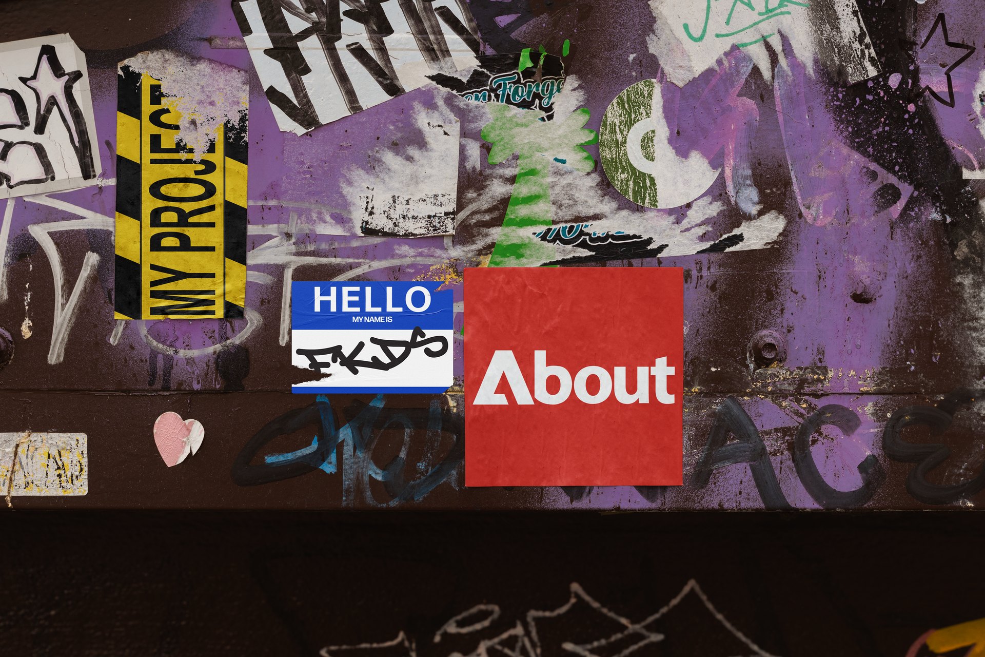 FKDS sticker wall